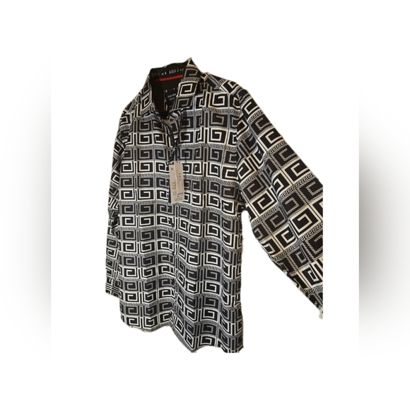 Silver Stone LUXURY Button Up Dress Shirt - Picture 1 of 13